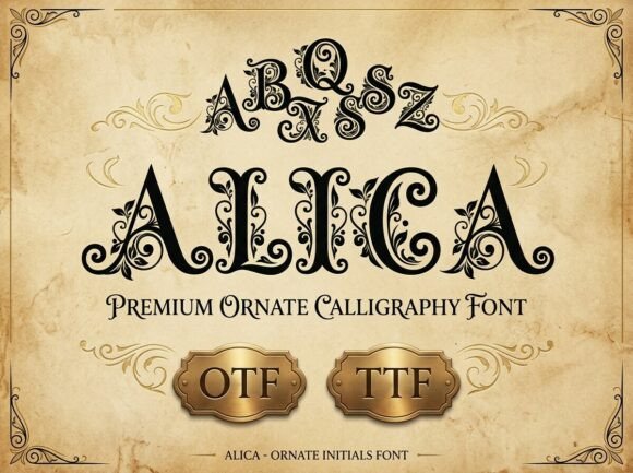 Alica: The Ornate Calligraphy Font for Luxury Branding