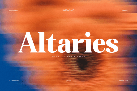 Altaries: The Serif Font That Balances Classic Elegance with Modern Clarity