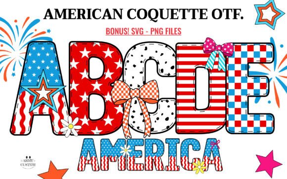 American Coquette: Capturing Patriotic Spirit in Typography