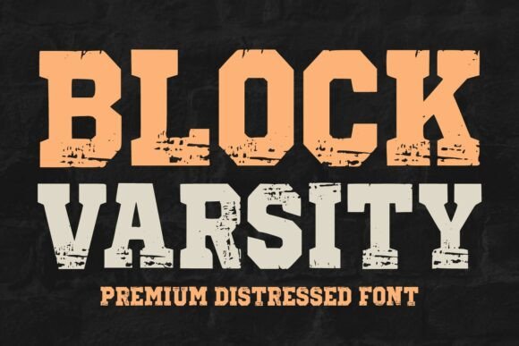 Block Varsity: Bold Collegiate Font for Impactful Designs