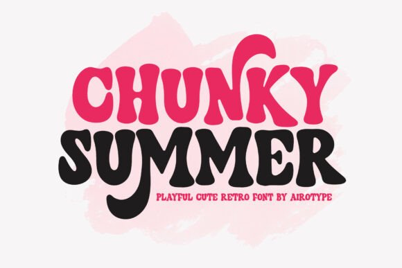 Chunky Summer: A Retro Font Bursting with Vintage Charm