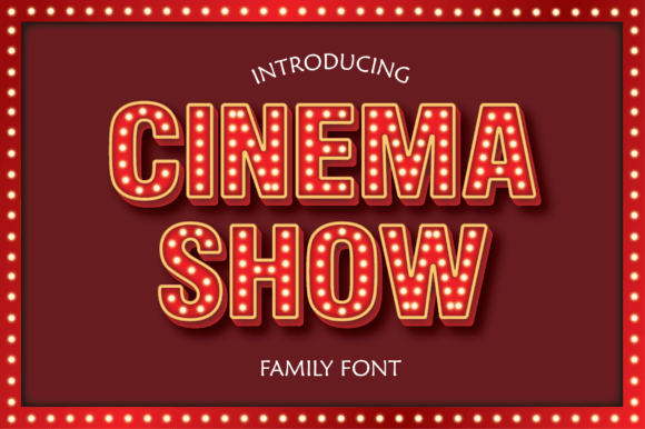 Cinema Show: The Font That Brings Vintage Charm to Modern Design