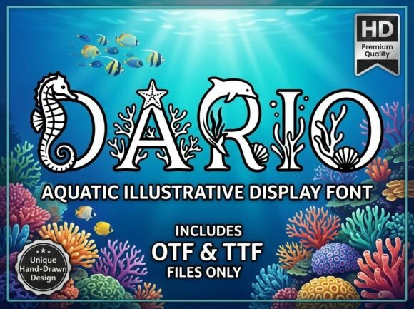 Dario: A Typeface That Swims Beyond the Ordinary
