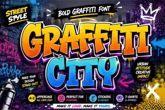 Graffiti City: The Bold Street Font for Modern Design