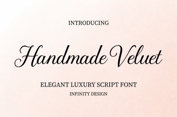 Handmade Velvet: A Luxury Script Font for Timeless Elegance