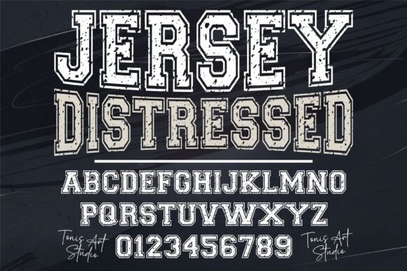 Jersey Distressed: The Bold Typeface for Athletic Brands