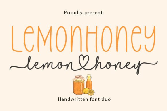 Lemonhoney Duo: A Handcrafted Font Pairing for Authentic Design