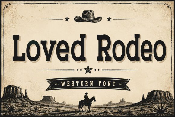Loved Rodeo: Bold Western Typography for Authentic Designs
