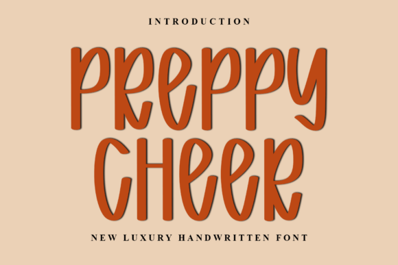 Preppy Cheer: A Festive Typeface for Holiday Designs
